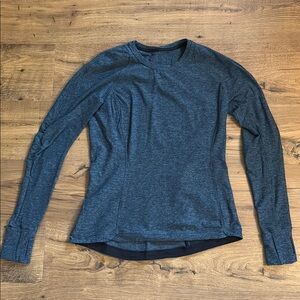 Lululemon Athletica Runderful Long Sleeve Heathered Blue